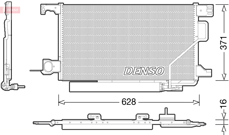 DENSO DCN17026 Condensatore, Climatizzatore-Condensatore, Climatizzatore-Ricambi Euro