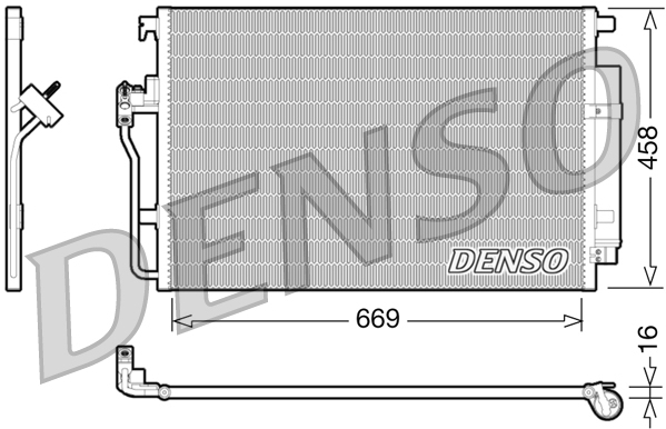 DENSO DCN17056 Condensatore, Climatizzatore