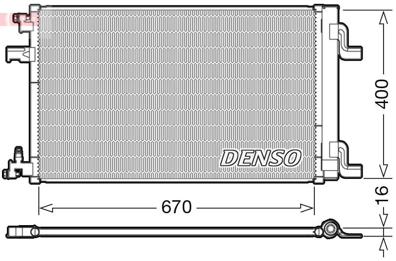 DENSO DCN20002 Condensatore, Climatizzatore-Condensatore, Climatizzatore-Ricambi Euro