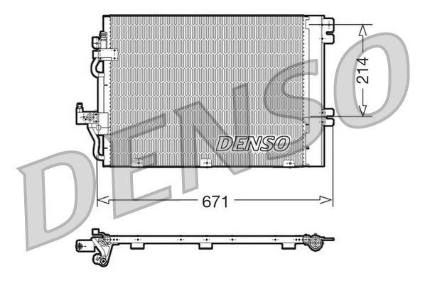 DENSO DCN20009 Condensatore, Climatizzatore