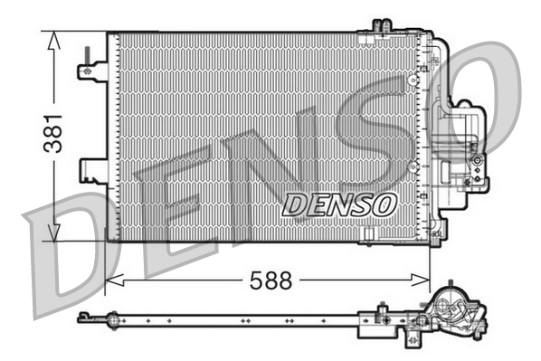 DENSO DCN20021 Condensatore, Climatizzatore-Condensatore, Climatizzatore-Ricambi Euro