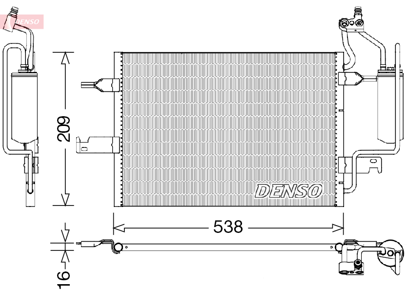 DENSO DCN20026 Condensatore, Climatizzatore