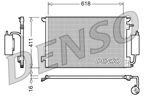 DENSO DCN20035 Condensatore, Climatizzatore-Condensatore, Climatizzatore-Ricambi Euro