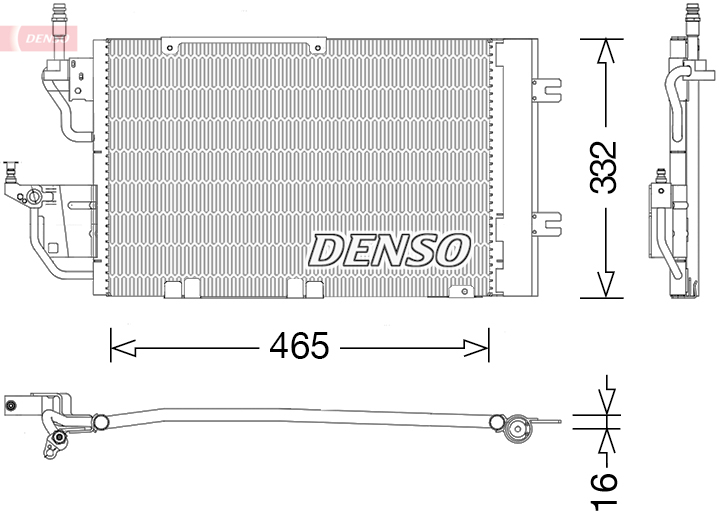 DENSO DCN20037 Condensatore, Climatizzatore-Condensatore, Climatizzatore-Ricambi Euro