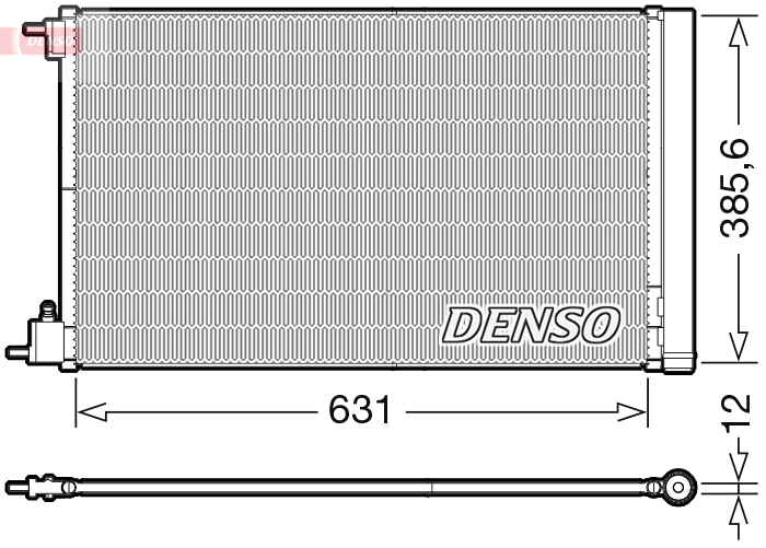 DENSO DCN20039 Condensatore, Climatizzatore-Condensatore, Climatizzatore-Ricambi Euro