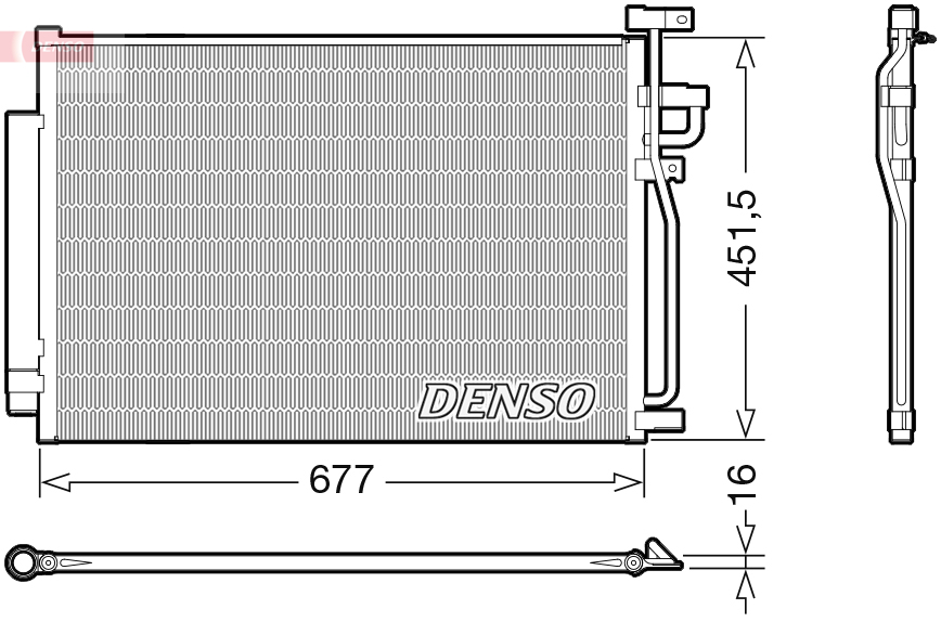 DENSO DCN20040 Condensatore, Climatizzatore