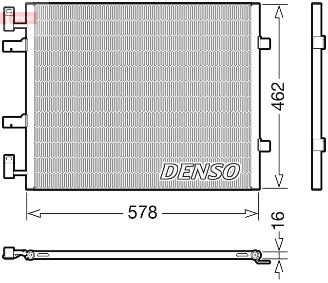 DENSO DCN20041 Condensatore, Climatizzatore-Condensatore, Climatizzatore-Ricambi Euro