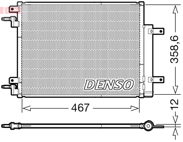 DENSO DCN20046 Condensatore, Climatizzatore-Condensatore, Climatizzatore-Ricambi Euro