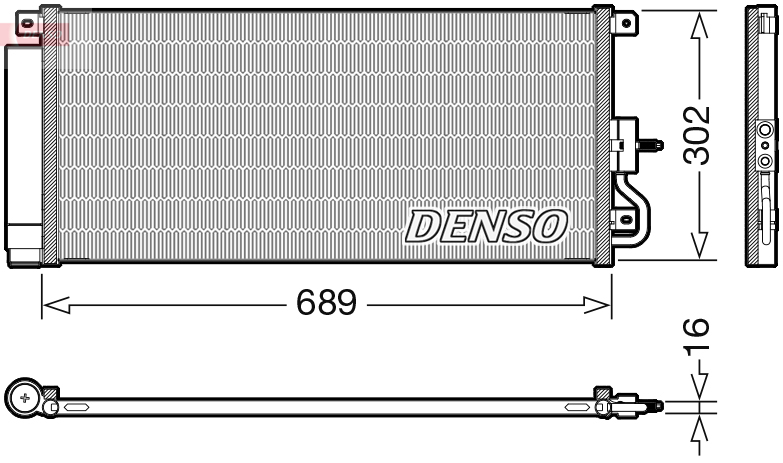 DENSO DCN20048 Condensatore, Climatizzatore-Condensatore, Climatizzatore-Ricambi Euro