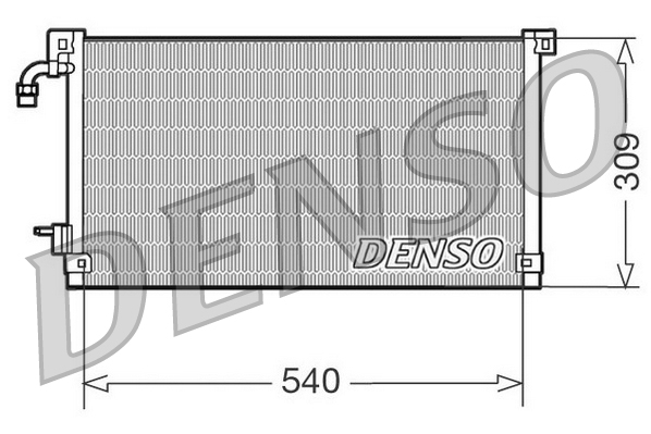 DENSO DCN21004 Condensatore, Climatizzatore-Condensatore, Climatizzatore-Ricambi Euro