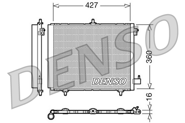 DENSO DCN21009 Condensatore, Climatizzatore