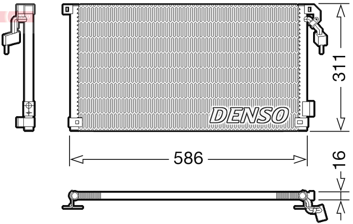 DENSO DCN21012 Condensatore, Climatizzatore