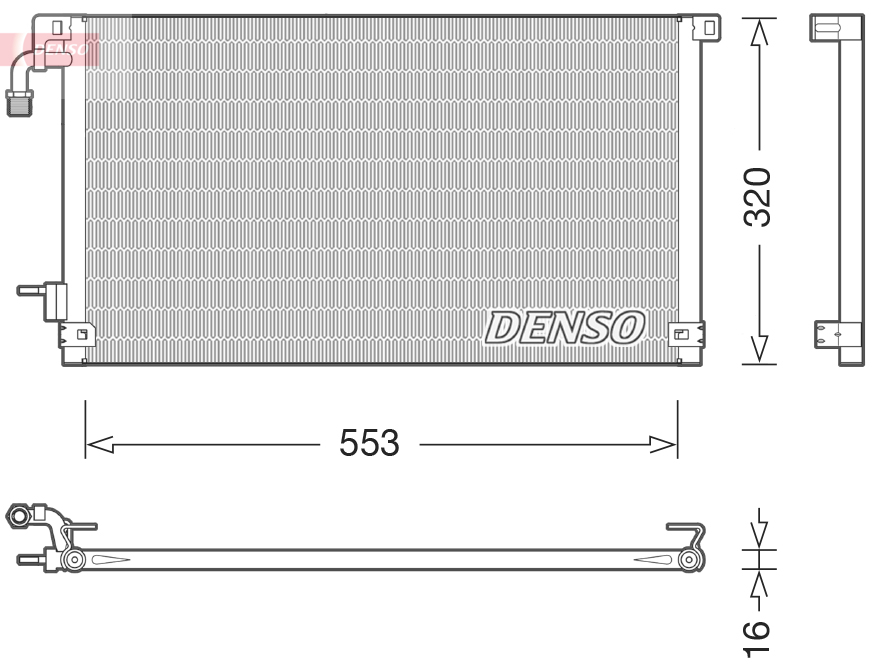 DENSO DCN21014 Condensatore, Climatizzatore-Condensatore, Climatizzatore-Ricambi Euro