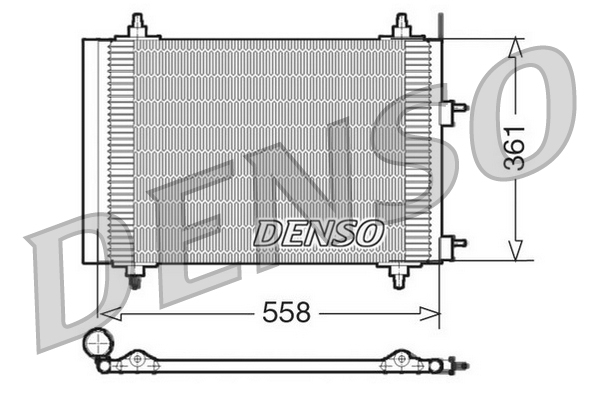 DENSO DCN21015 Condensatore, Climatizzatore-Condensatore, Climatizzatore-Ricambi Euro