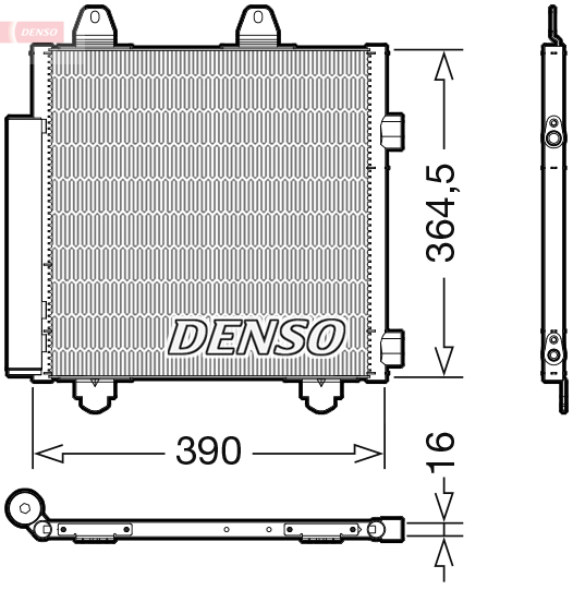 DENSO DCN21033 Condensatore, Climatizzatore-Condensatore, Climatizzatore-Ricambi Euro