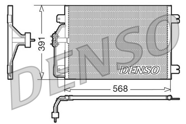 DENSO DCN23010 Condensatore, Climatizzatore