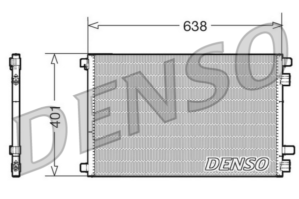 DENSO DCN23012 Condensatore, Climatizzatore-Condensatore, Climatizzatore-Ricambi Euro