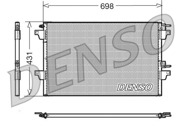 DENSO DCN23022 Condensatore, Climatizzatore-Condensatore, Climatizzatore-Ricambi Euro