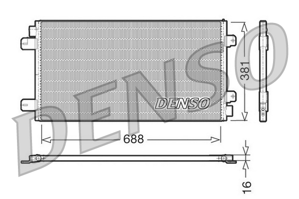 DENSO DCN23024 Condensatore, Climatizzatore