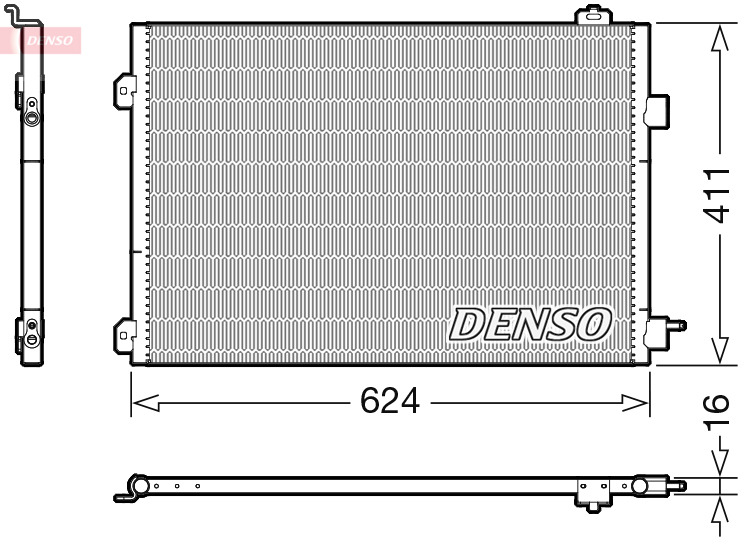 DENSO DCN23027 Condensatore, Climatizzatore-Condensatore, Climatizzatore-Ricambi Euro