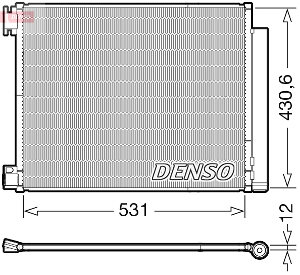 DENSO DCN23039 Condensatore, Climatizzatore-Condensatore, Climatizzatore-Ricambi Euro