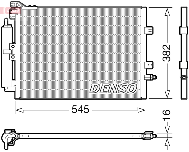 DENSO DCN23040 Condensatore, Climatizzatore-Condensatore, Climatizzatore-Ricambi Euro