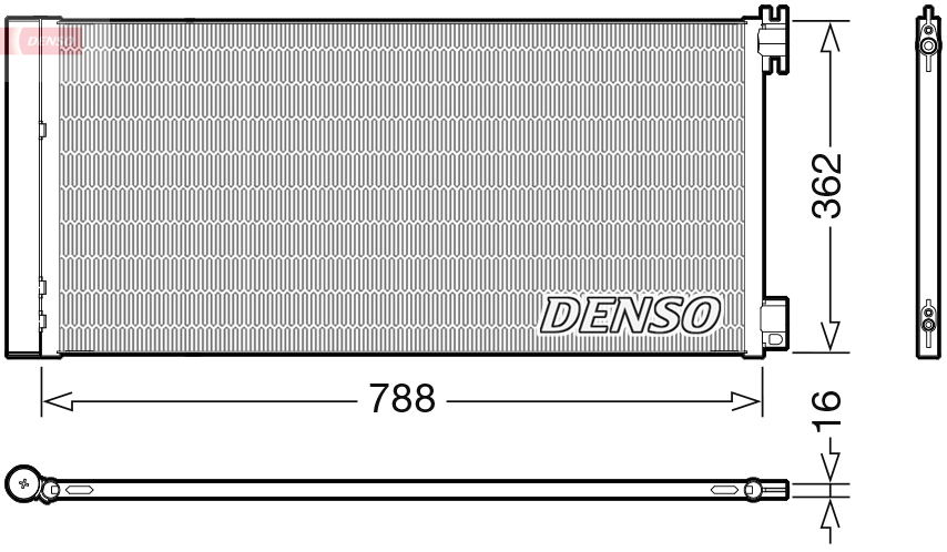 DENSO DCN23042 Condensatore, Climatizzatore-Condensatore, Climatizzatore-Ricambi Euro