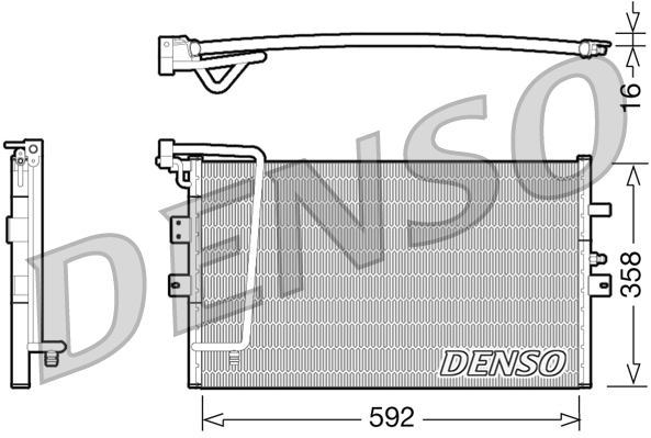 DENSO DCN25002 Condensatore, Climatizzatore