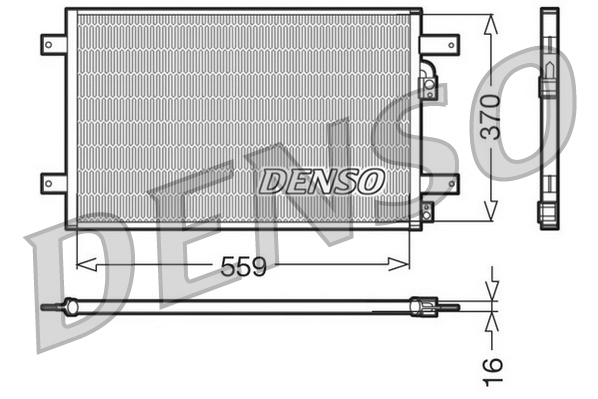 DENSO DCN32014 Condensatore, Climatizzatore-Condensatore, Climatizzatore-Ricambi Euro