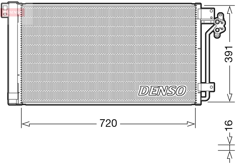 DENSO DCN32020 Condensatore, Climatizzatore-Condensatore, Climatizzatore-Ricambi Euro