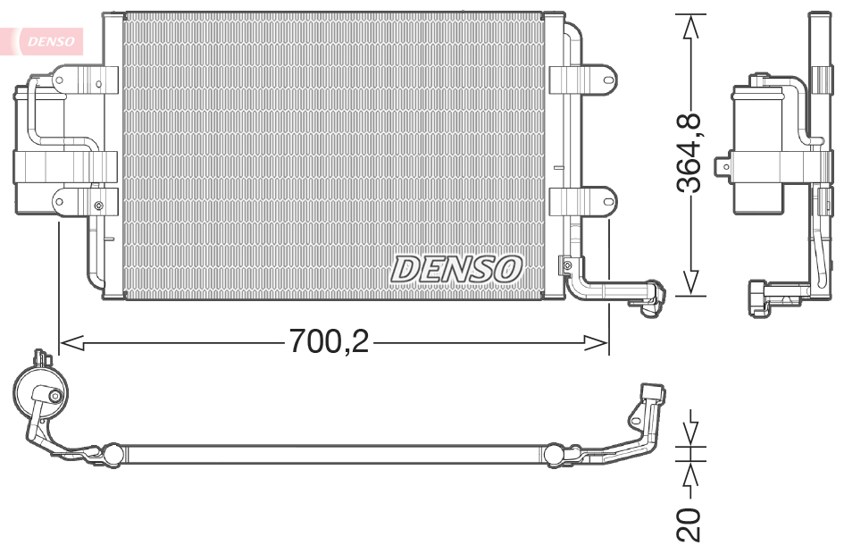 DENSO DCN32021 Condensatore, Climatizzatore