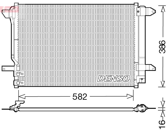 DENSO DCN32027 Condensatore, Climatizzatore-Condensatore, Climatizzatore-Ricambi Euro