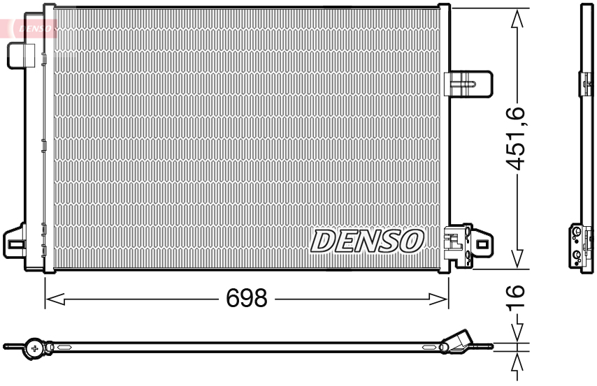 DENSO DCN32028 Condensatore, Climatizzatore-Condensatore, Climatizzatore-Ricambi Euro