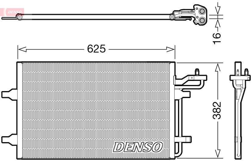 DENSO DCN33009 Condensatore, Climatizzatore-Condensatore, Climatizzatore-Ricambi Euro