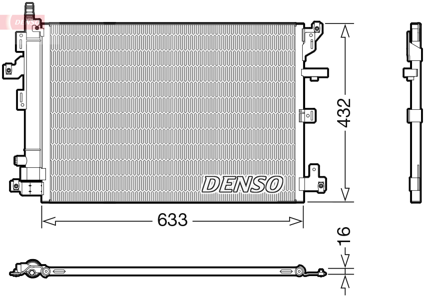 DENSO DCN33012 Condensatore, Climatizzatore-Condensatore, Climatizzatore-Ricambi Euro