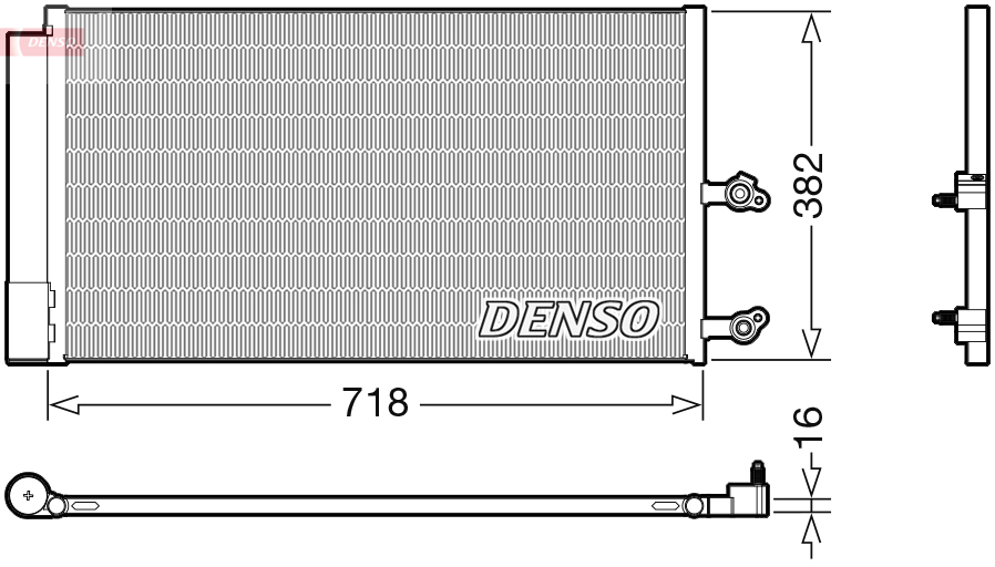 DENSO DCN33014 Condensatore, Climatizzatore-Condensatore, Climatizzatore-Ricambi Euro