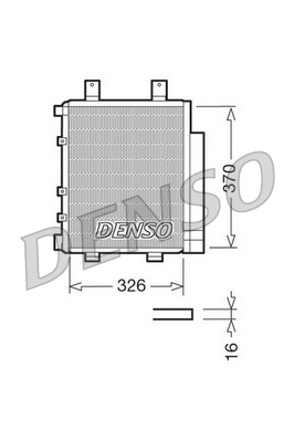 DENSO DCN35003 Condensatore, Climatizzatore