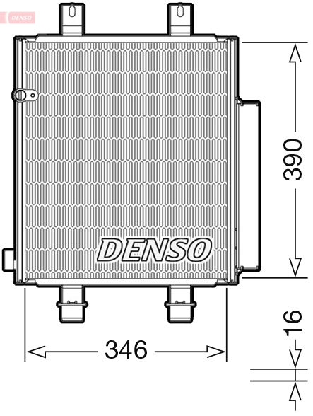 DENSO DCN35004 Condensatore, Climatizzatore-Condensatore, Climatizzatore-Ricambi Euro