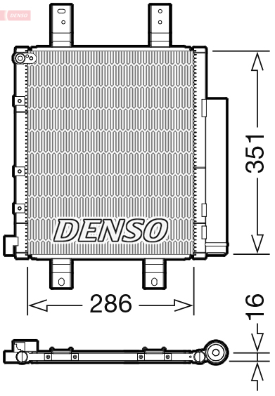 DENSO DCN35005 Condensatore, Climatizzatore-Condensatore, Climatizzatore-Ricambi Euro