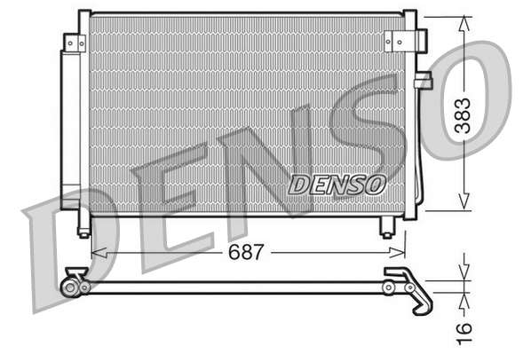 DENSO DCN36002 Condensatore, Climatizzatore