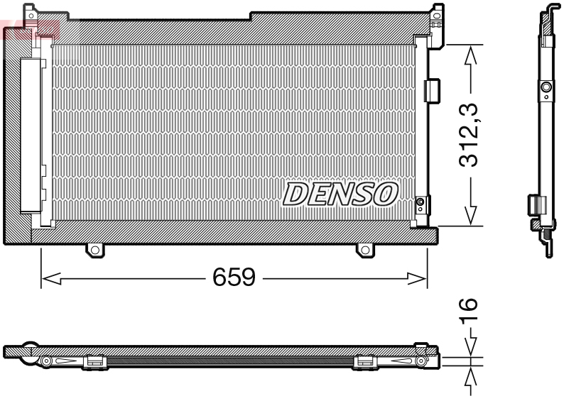 DENSO DCN36006 Condensatore, Climatizzatore