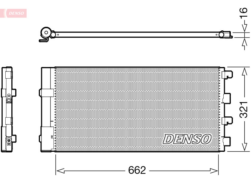 DENSO DCN37003 Condensatore, Climatizzatore-Condensatore, Climatizzatore-Ricambi Euro