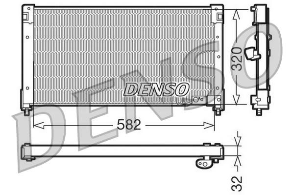 DENSO DCN40001 Condensatore, Climatizzatore-Condensatore, Climatizzatore-Ricambi Euro