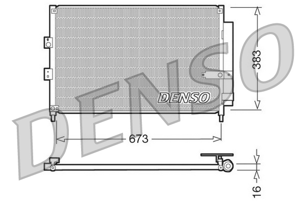 DENSO DCN40003 Condensatore, Climatizzatore-Condensatore, Climatizzatore-Ricambi Euro