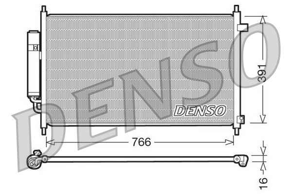 DENSO DCN40004 Condensatore, Climatizzatore-Condensatore, Climatizzatore-Ricambi Euro