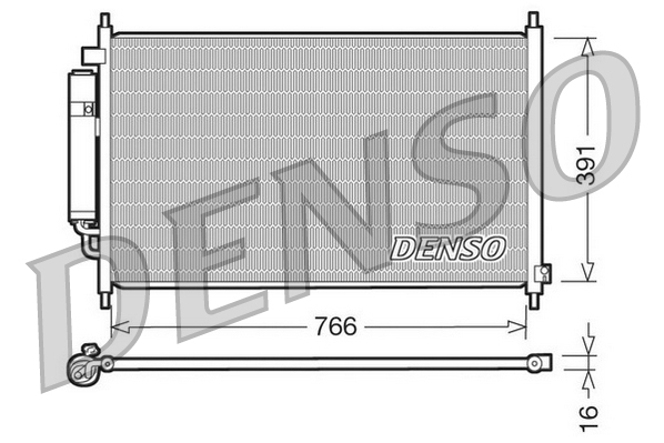 DENSO DCN40005 Condensatore, Climatizzatore-Condensatore, Climatizzatore-Ricambi Euro