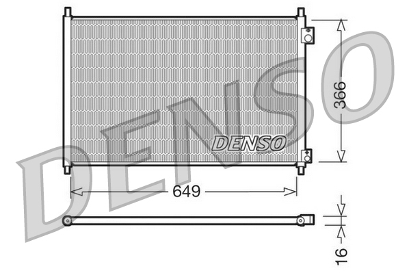 DENSO DCN40006 Condensatore, Climatizzatore