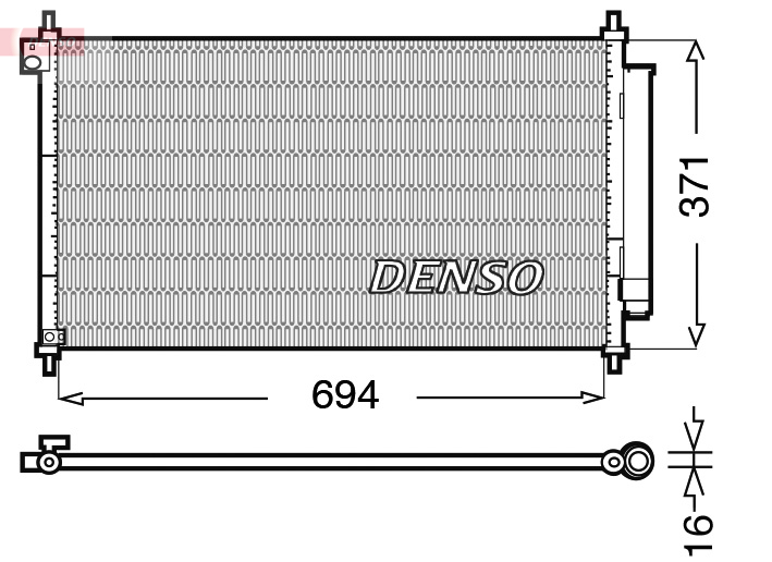 DENSO DCN40012 Condenser,...