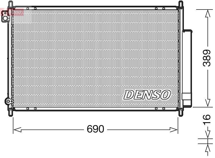 DENSO DCN40016 Condensatore, Climatizzatore
