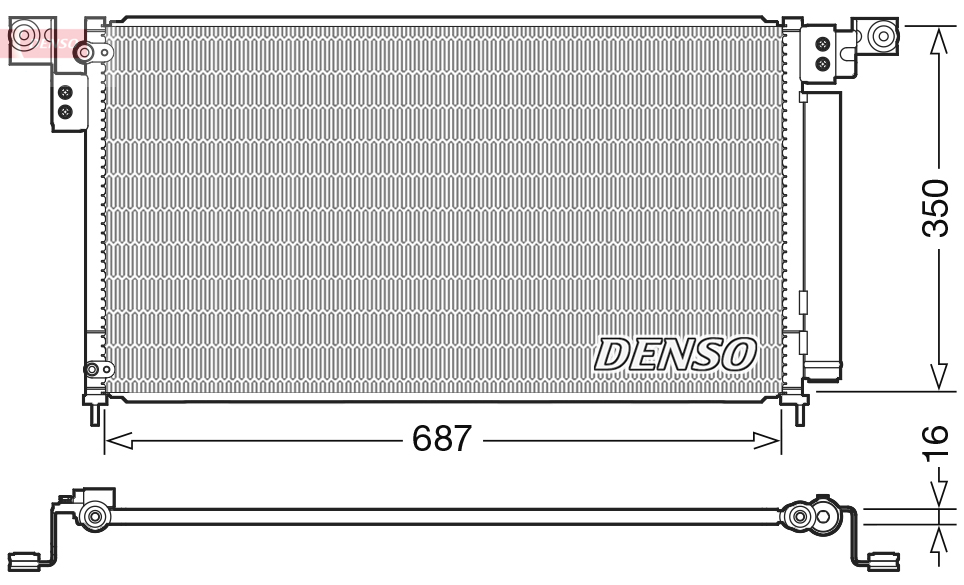 DENSO DCN40022 Condenser,...